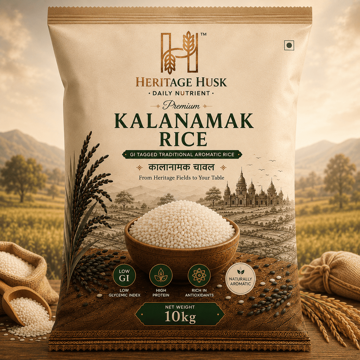 Kala Namak Rice – 10 KG | Traditional Fragrant Rice from Purvanchal